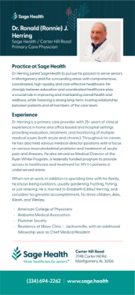 Picture of Dr. Ronald Herring - Rack Card