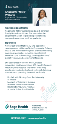 Picture of Nikki Williams - Rack Card