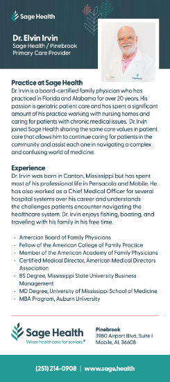Picture of Dr Elvin Irvin - Rack Card