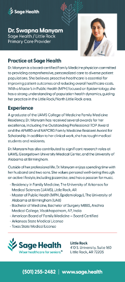 Picture of Dr. Swapna Manyam - Rack Card