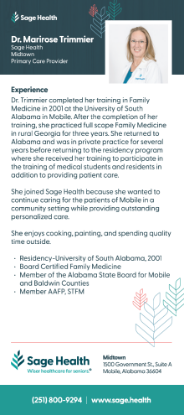 Picture of Dr Marirose Trimmier