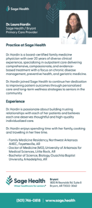 Picture of Dr. Laura Hardin - Rack Card