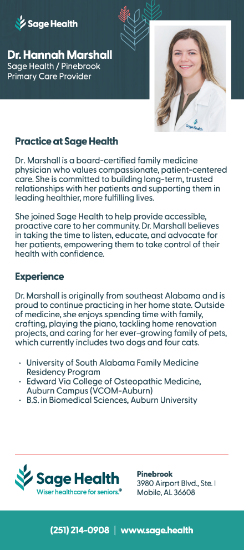 Picture of Dr. Hanna Marshall - Rack Card